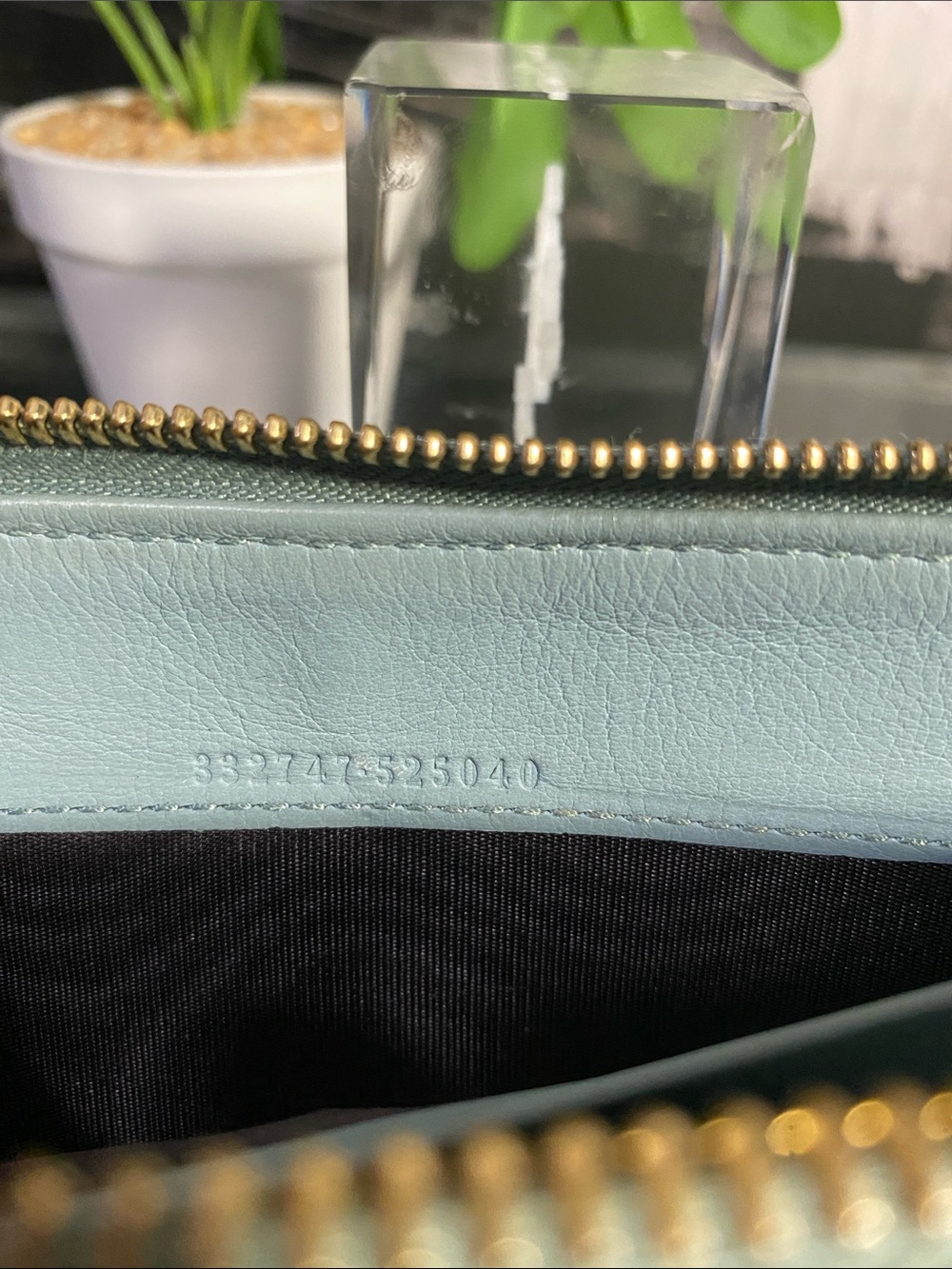 Authentic Gucci Rare Tiffany Blue Guccissima GG Monogram Leather Wallet - Picture 13 of 17